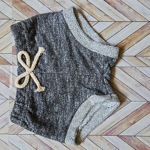 Kids Retro Sweater Shorts Boho Casual Running Bottoms Charcoal Loungewear 12-18M